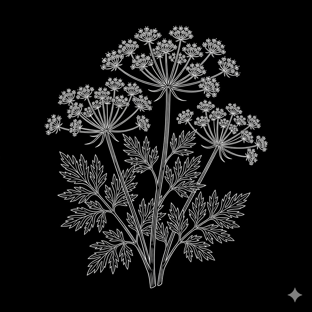 Ache des marais — illustration botanique